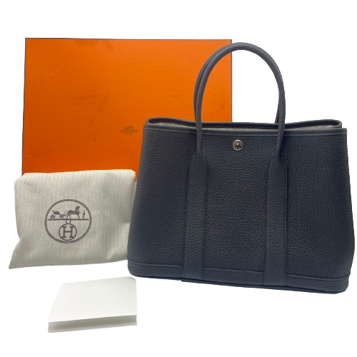 エルメス ガーデンパーティー TPM ノワール ネゴンダ シルバー金具 W刻印