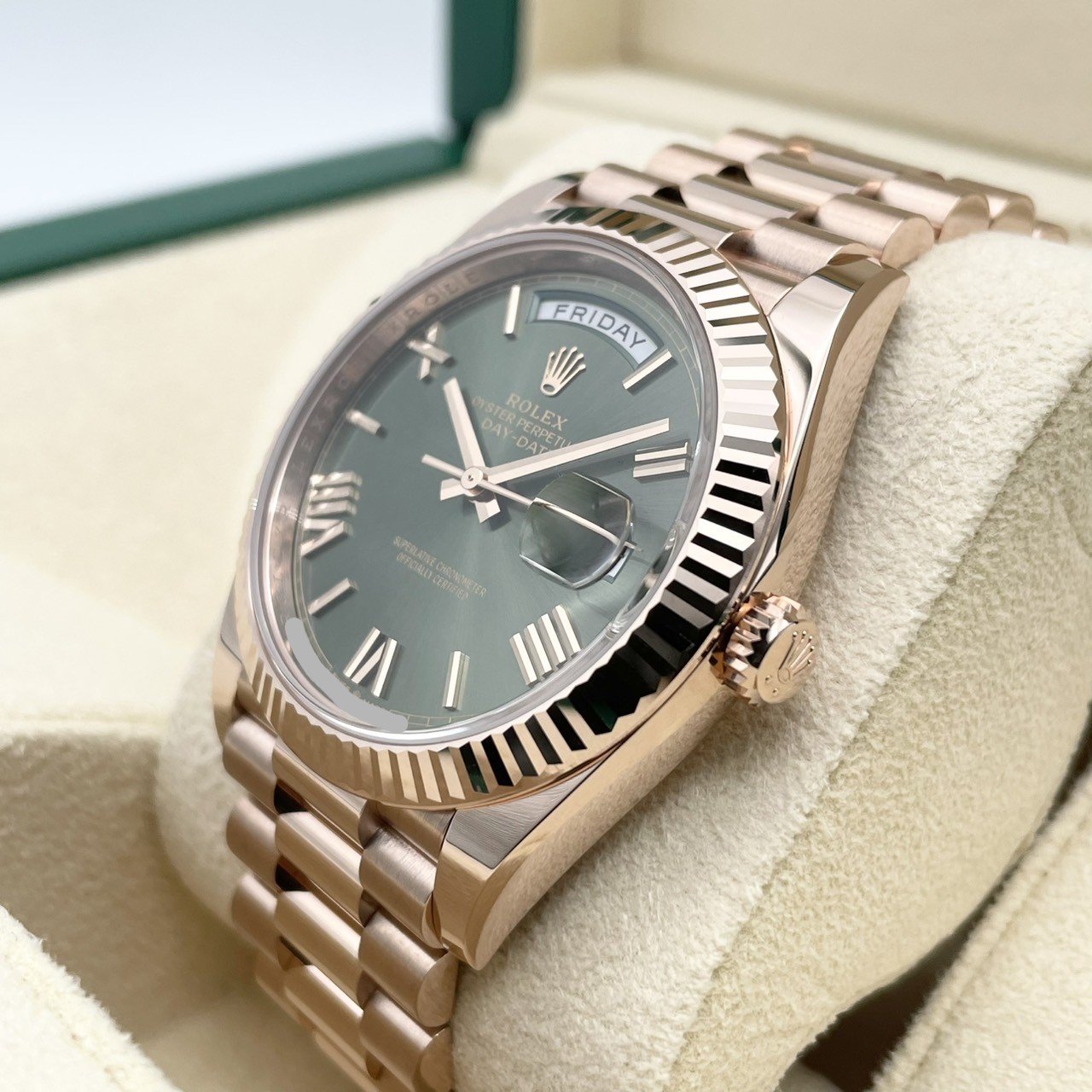 ロレックス デイデイト 228235 オリーブグリーン 40mm - ブランド品