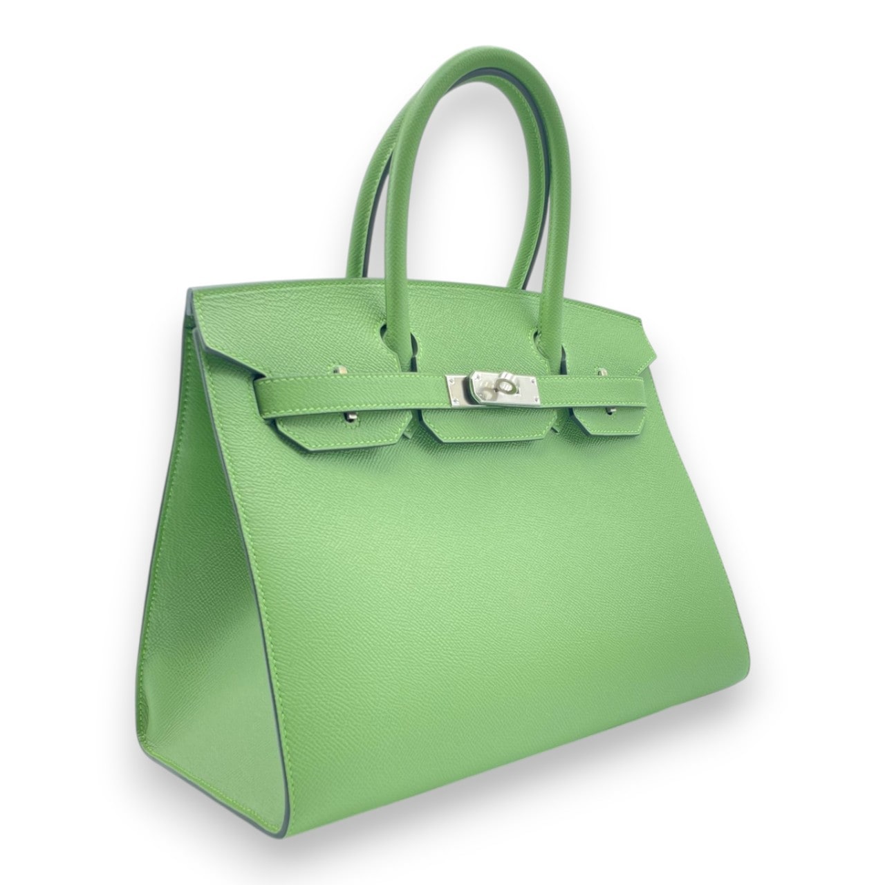 エルメス バーキン 30 セリエ ヴェールクリケット エプソン シルバー