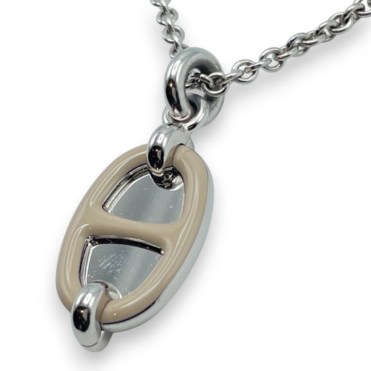 定価以下】エルメス ミニ・マイヨン ペンダント PM H100053FE55 マロン