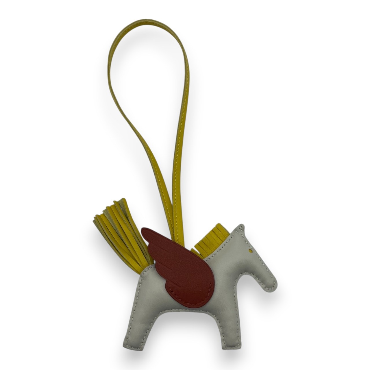 エルメスHERMESペガサスクレ×ジョーヌナプル×キュイーブルＢ刻印 エルメス ペガサスチャーム PM クレ/ジョーヌナプル/キュイーブル B