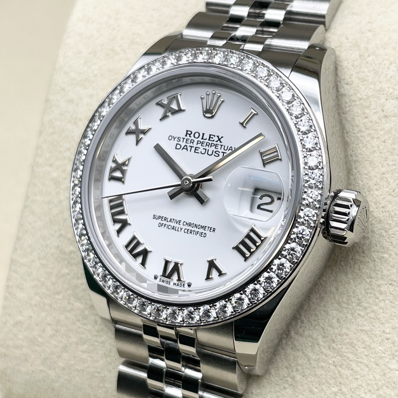 【保証書日付2026年1月！】 ロレックス レディ デイトジャスト 279384RBR ホワイト 28ｍｍ