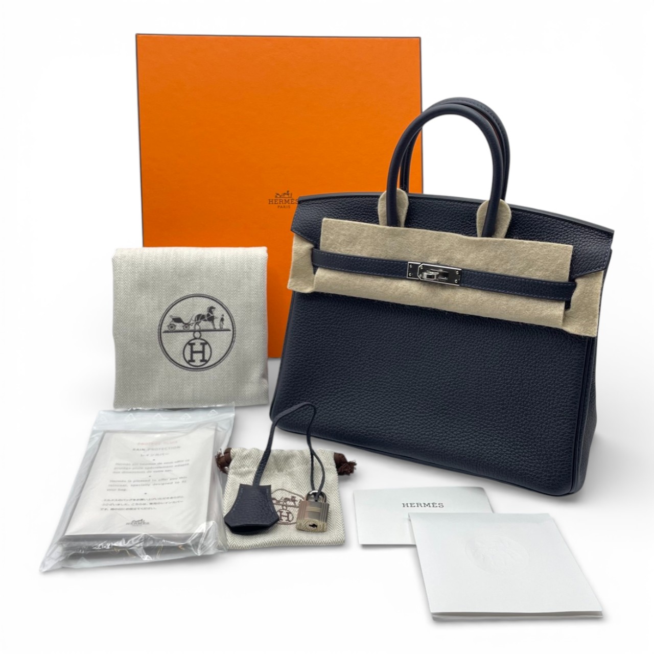 エルメス バーキン 25 キャバン トゴ シルバー金具 U刻印