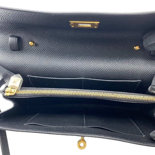 エルメス ケリーロングトゥーゴー ノワール エプソン ゴールド金具 U刻印