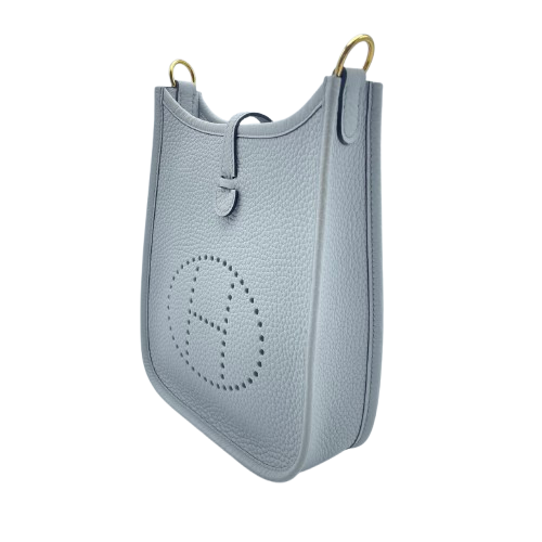 【HERMES】エヴリンTPM/ブルー系/ゴールド金具 エルメス エヴリン TPM ブルーペール トリヨンクレマンス
