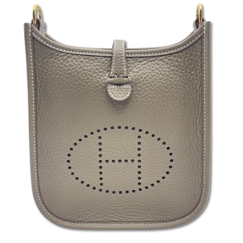 エルメス ミニエヴリン アマゾーヌ TPM エトゥープ トリヨンクレマンス ゴールド金具 W刻印