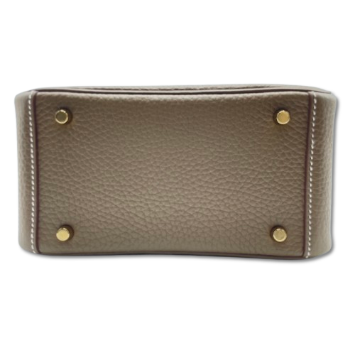 【現金特価】エルメス リンディミニ 20 エトゥープ トリヨンクレマンス ゴールド金具 W刻印