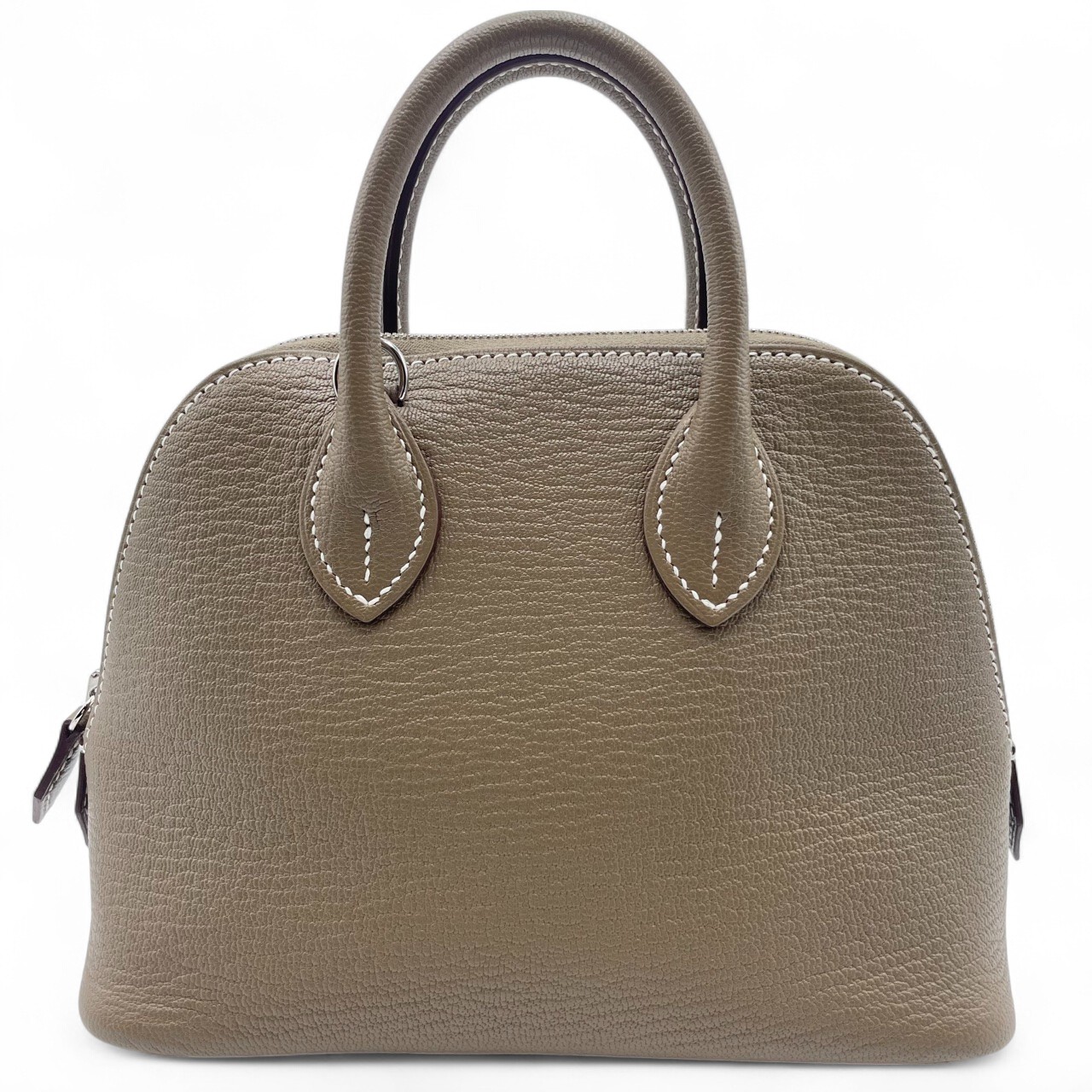 エルメス ボリード1923 ミニ エトゥープ シェーブル シルバー金具 K