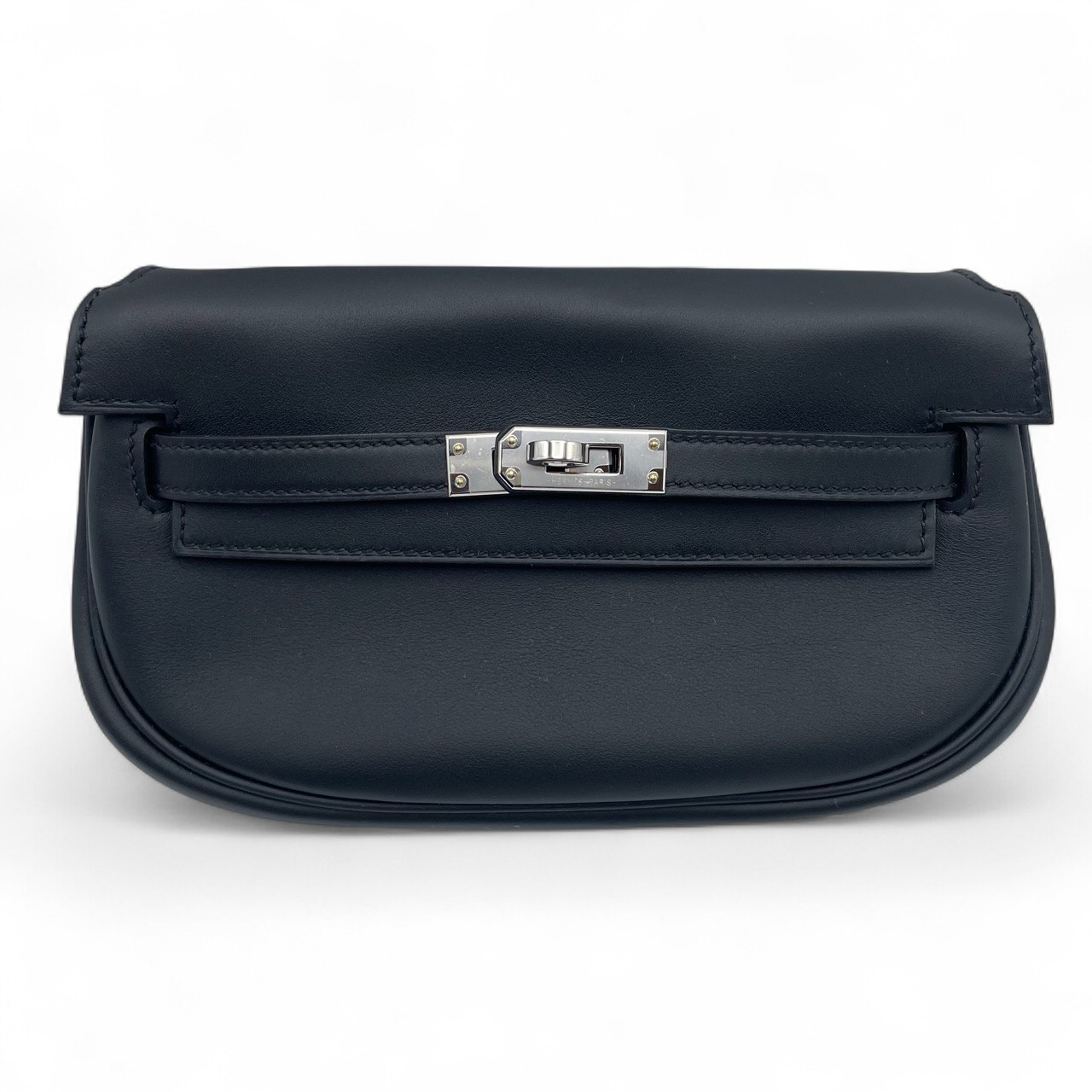 エルメス ケリームーブ 20 ノワール スイフト シルバー金具 K刻印