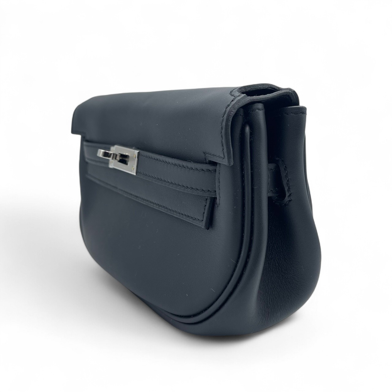 エルメス ケリームーブ 20 ノワール スイフト シルバー金具 K刻印