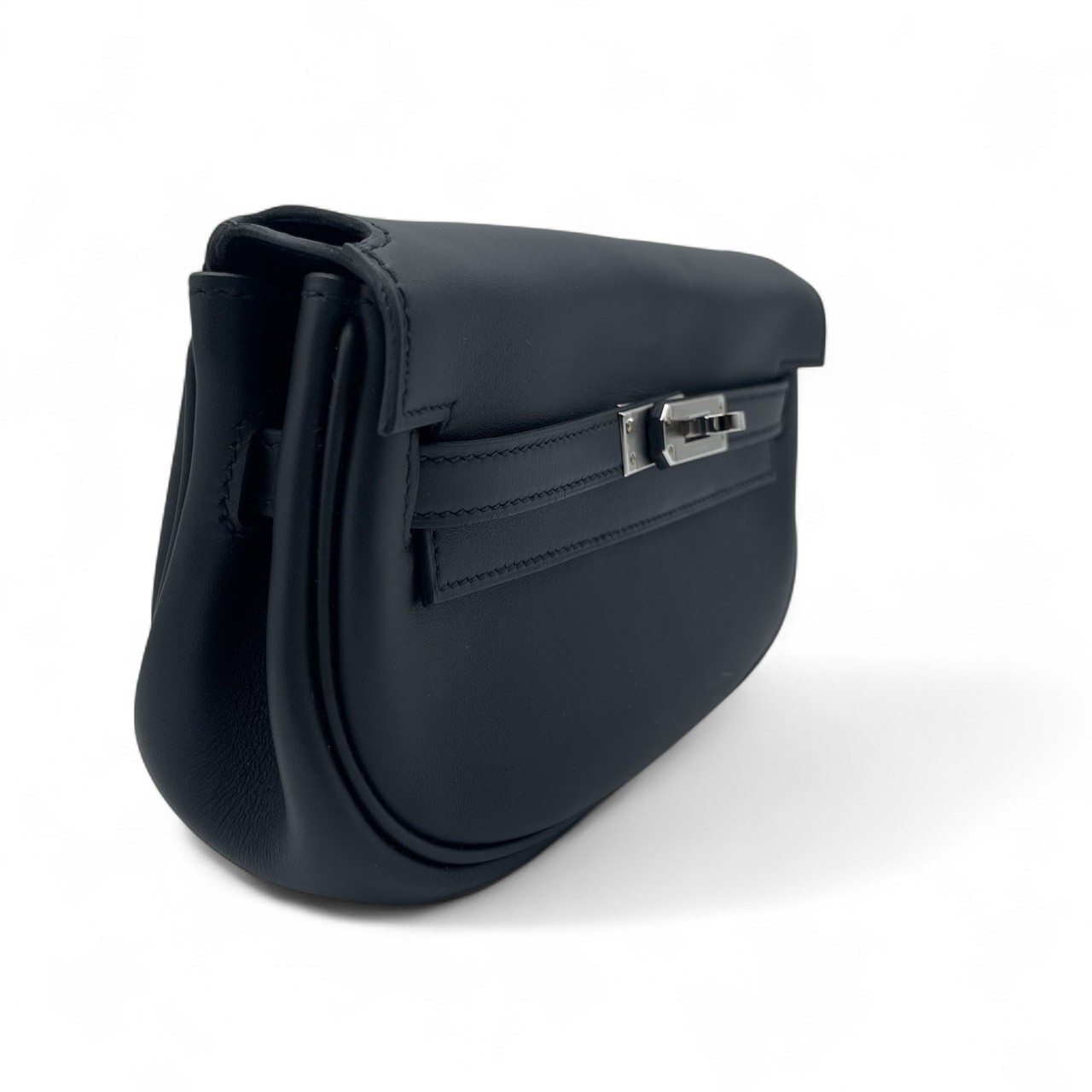 エルメス ケリームーブ 20 ノワール スイフト シルバー金具 K刻印