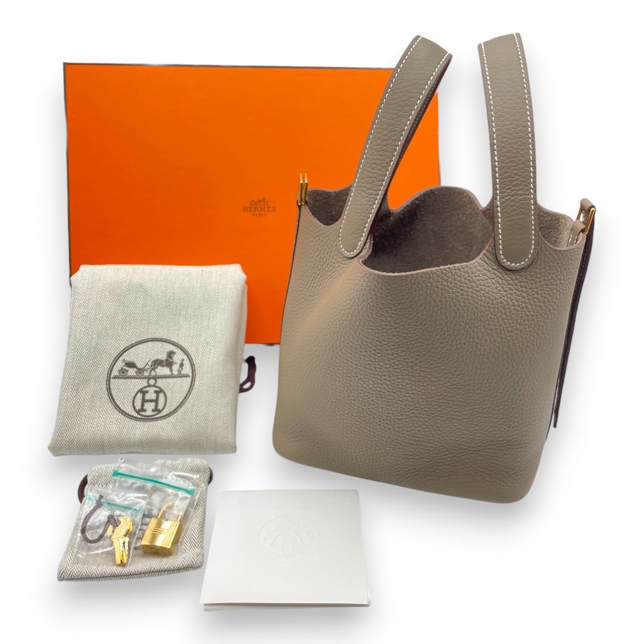【新品】【K刻印2025製造】エルメス ピコタンロックMM エトゥープ HERMES - 新品 K刻印 2025年製 HERMES ピコタンロックエクラット