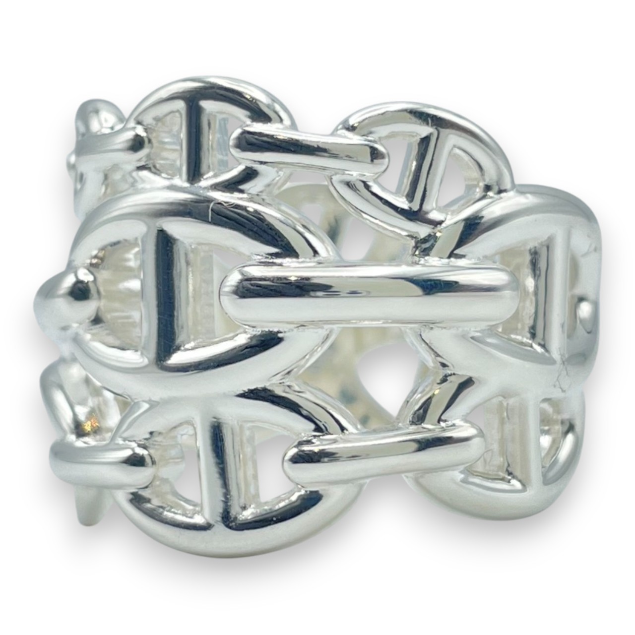 エルメス シェーヌ・ダンクル アンシェネ リング GM 59 シルバー925 19号