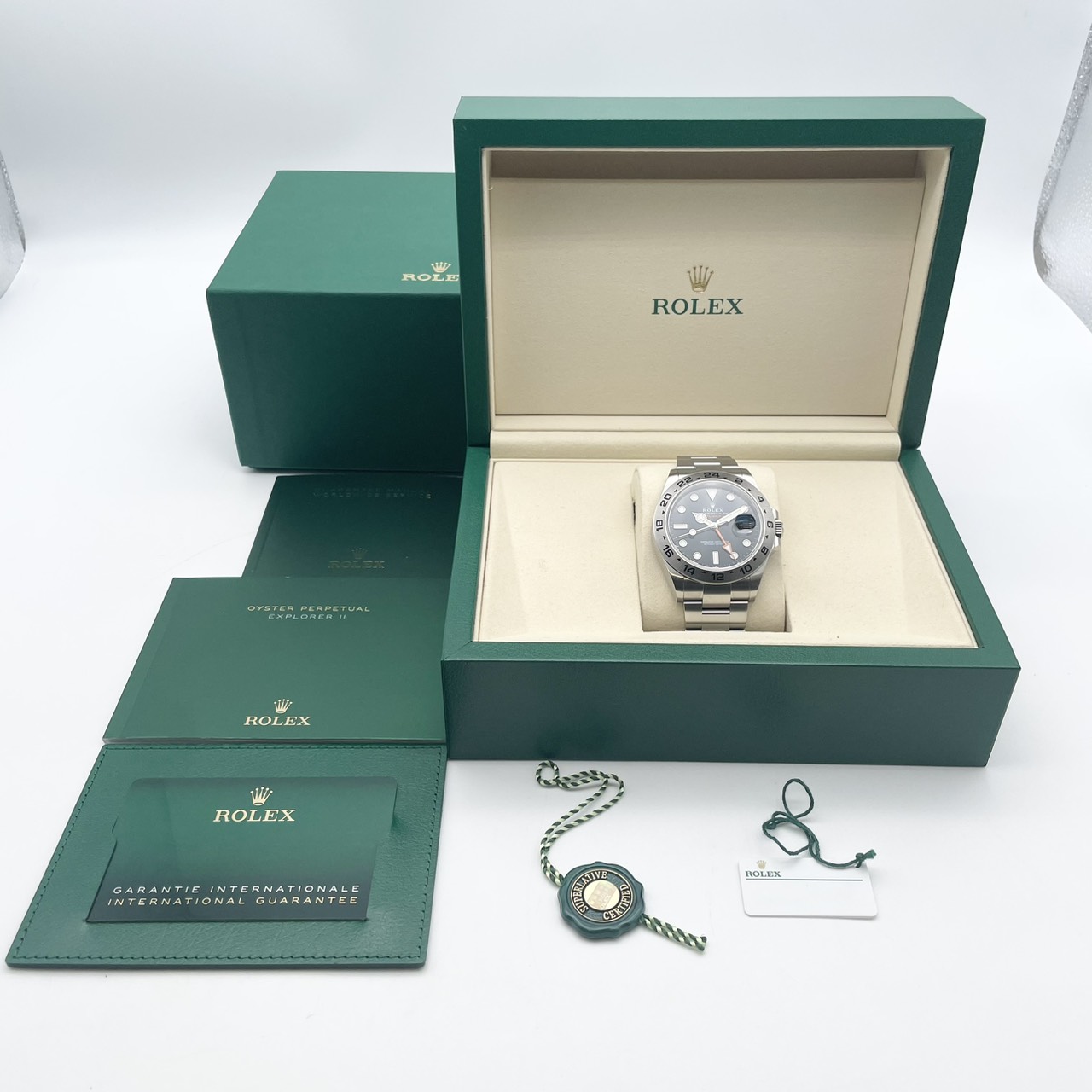 ロレックス エクスプローラーII 226570 ブラック オイスターブレスレット 42mm