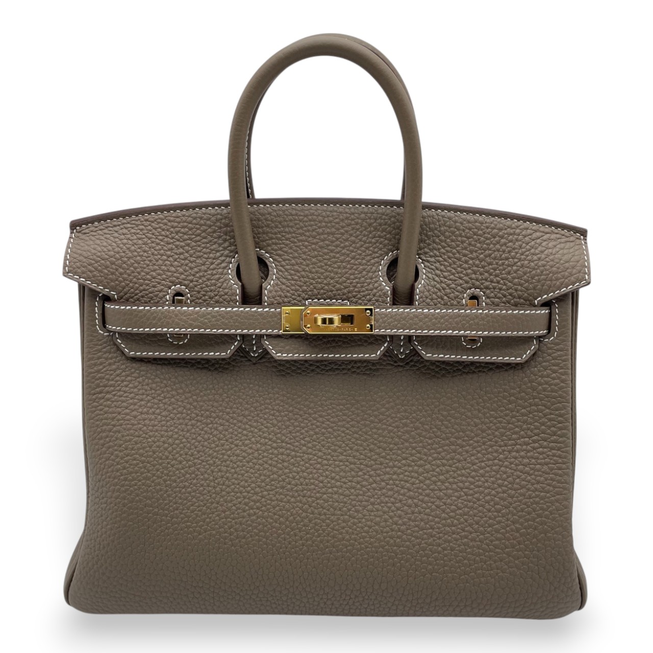 エルメス バーキン 25 エトゥープ トゴ ゴールド金具 B刻印