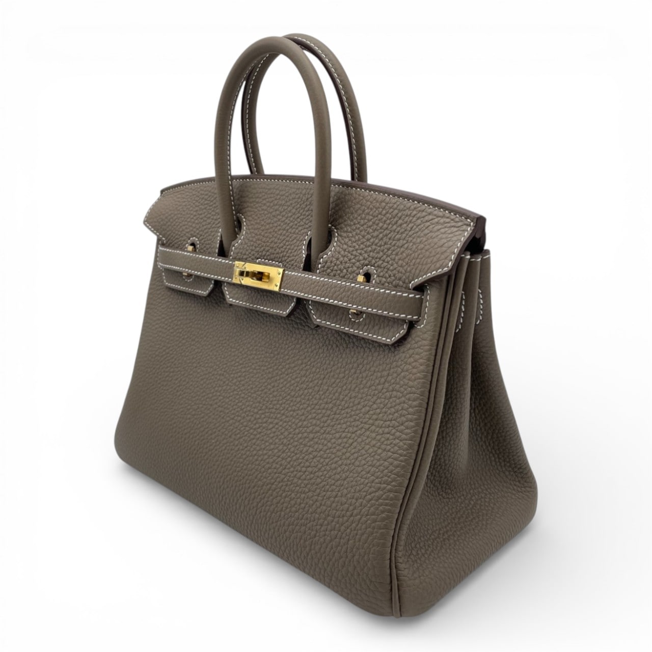 エルメス バーキン 25 エトゥープ トゴ ゴールド金具 B刻印