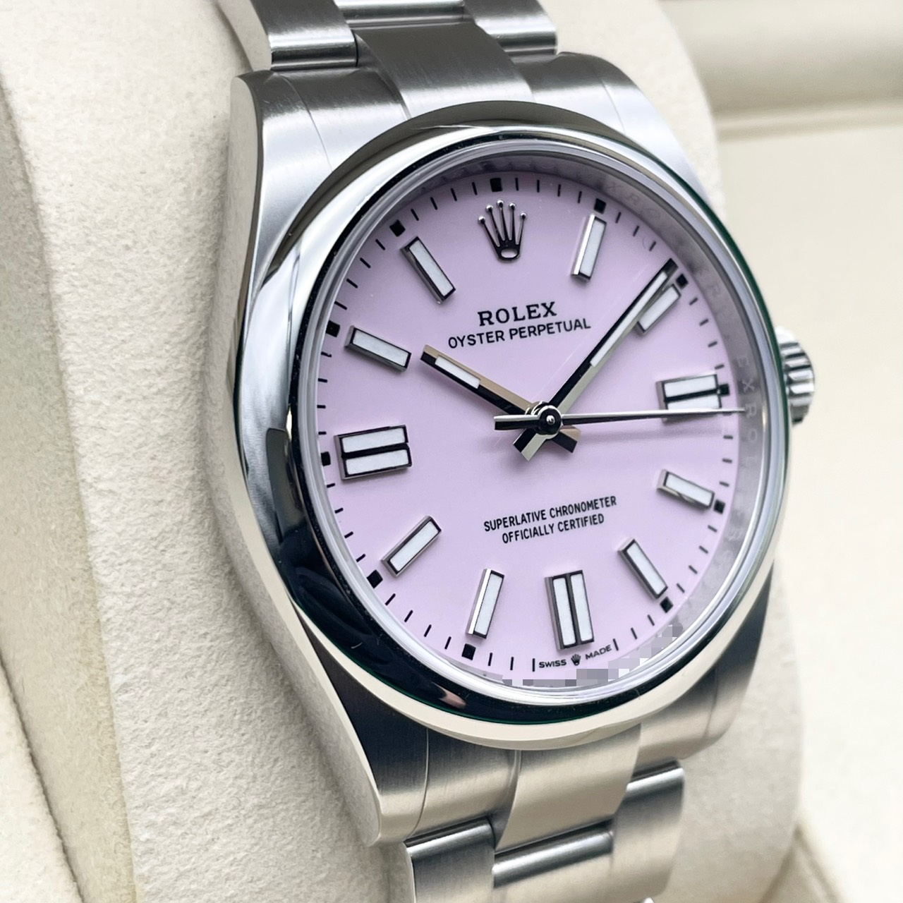 ロレックス オイスターパーペチュアル 134300 キャンディピンク オイスターブレスレット 41mm