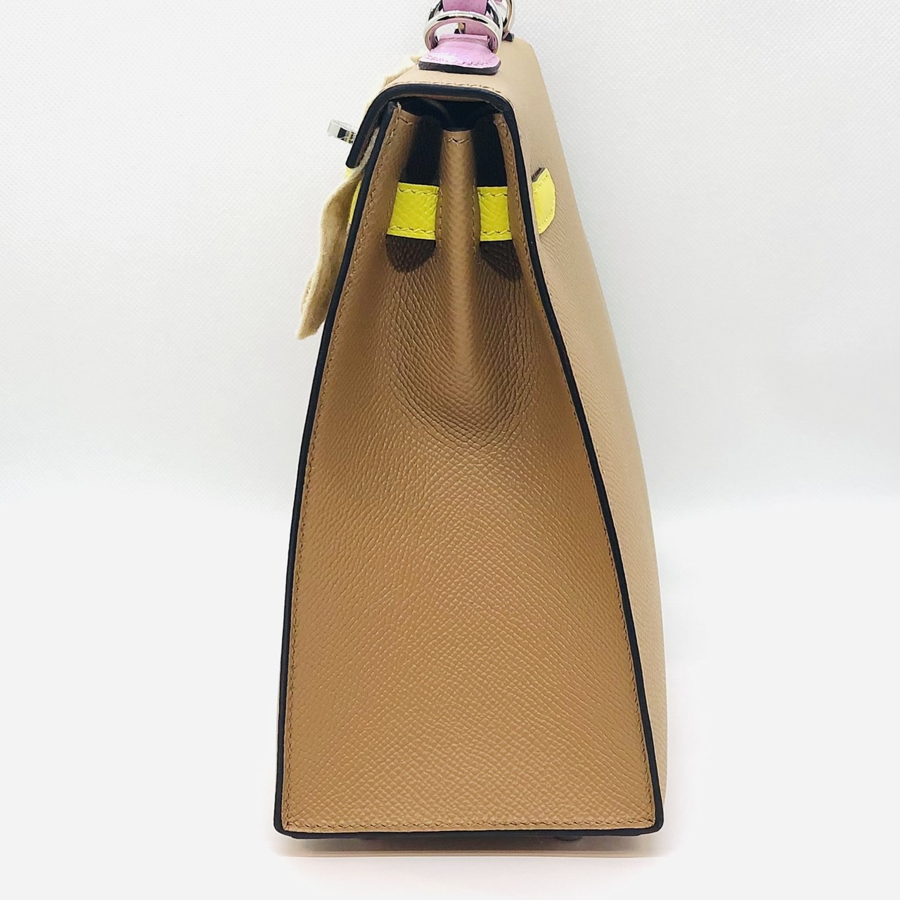 エルメス ケリー25 トリコロール　エプソン　 シルバー金具