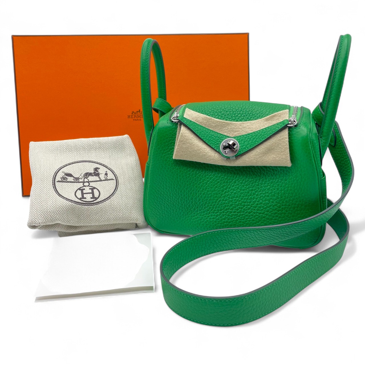 エルメス リンディミニ 20 バンブー トリヨンクレマンス シルバー金具