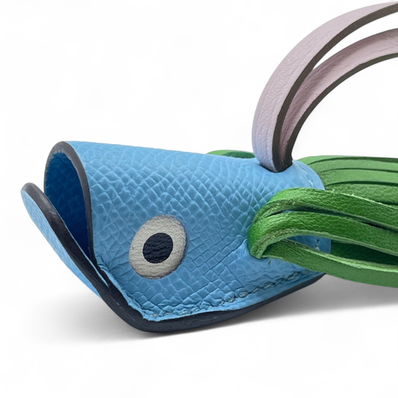 エルメス ポワソンチャーム セレスト/ヴェールユッカ/モーヴペール/ブラン エプソン/アニョーミロ/スイフト K刻印