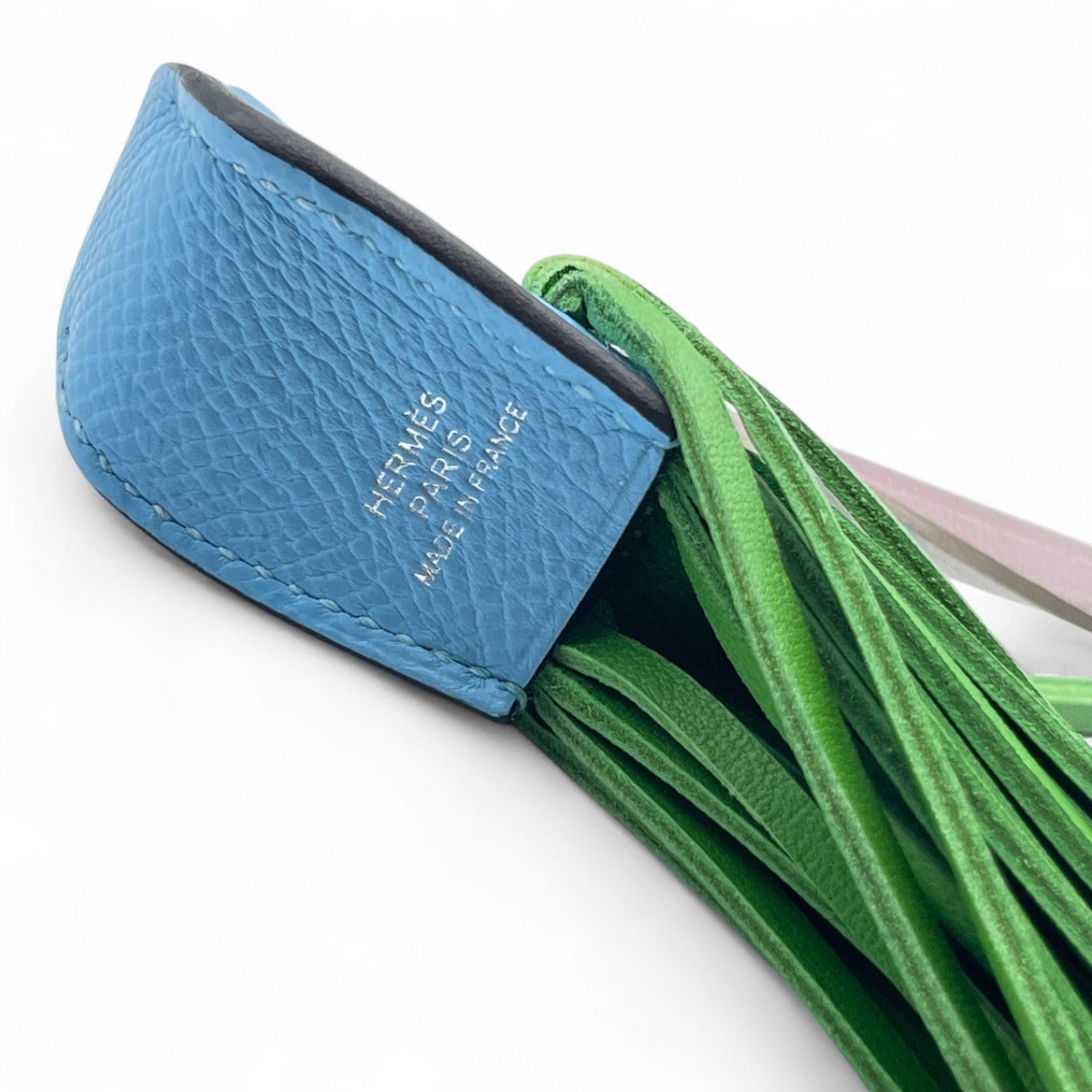 エルメス ポワソンチャーム セレスト/ヴェールユッカ/モーヴペール/ブラン エプソン/アニョーミロ/スイフト K刻印