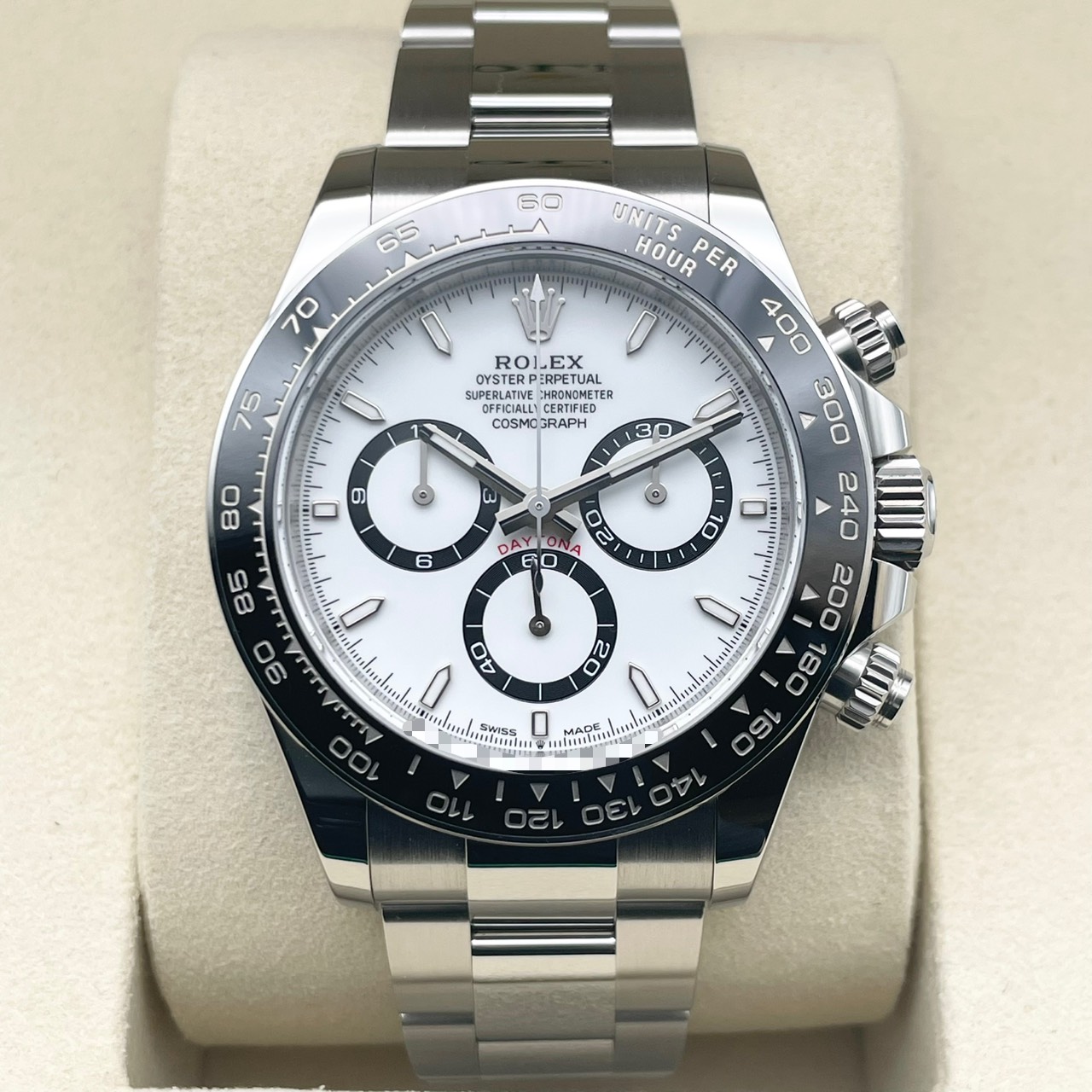 ロレックス デイトナ 126500LN ホワイト ステンレススチール オイスターブレス 40mm