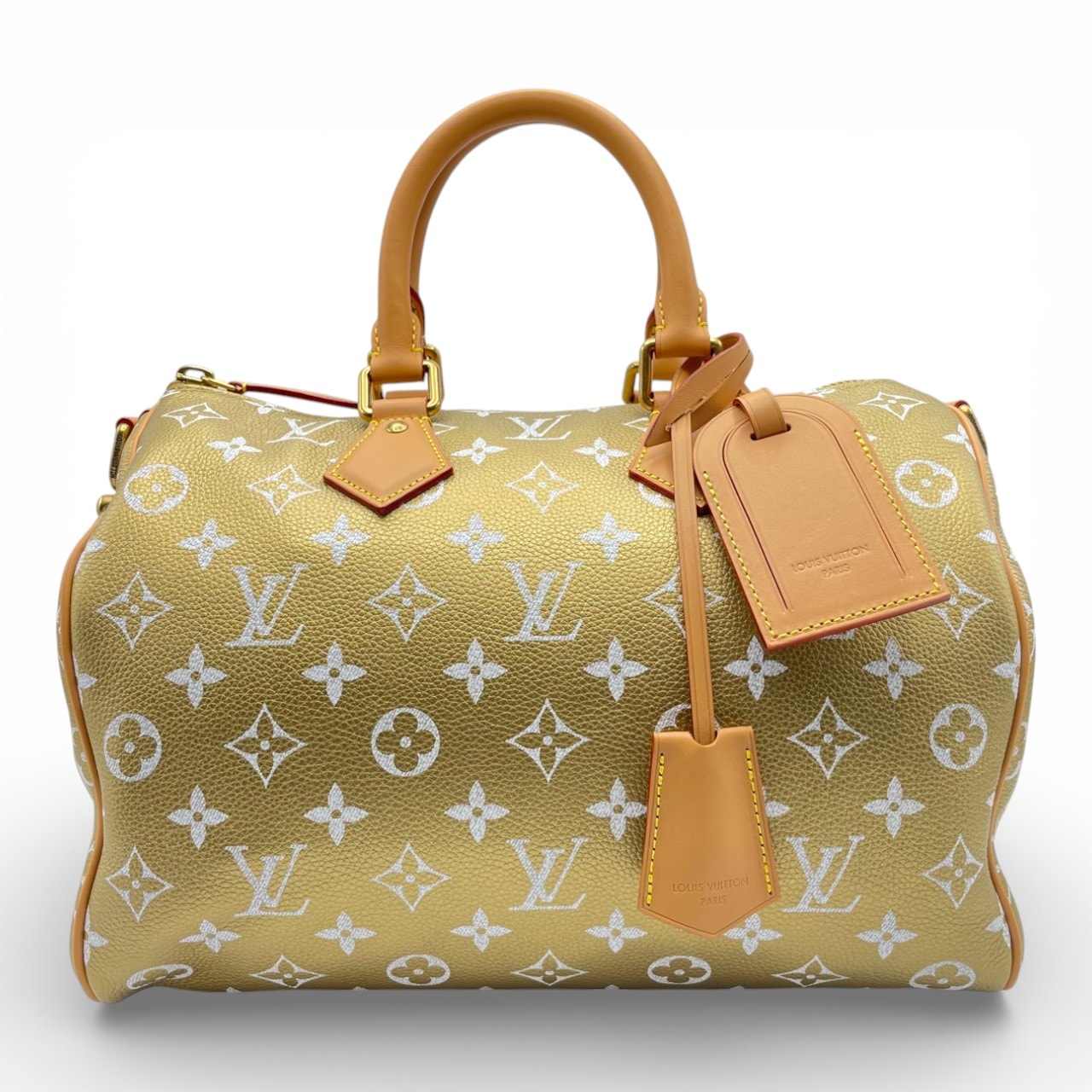 ルイヴィトン スピーディ P9 バンドリエール 30 ゴールド キンツギ