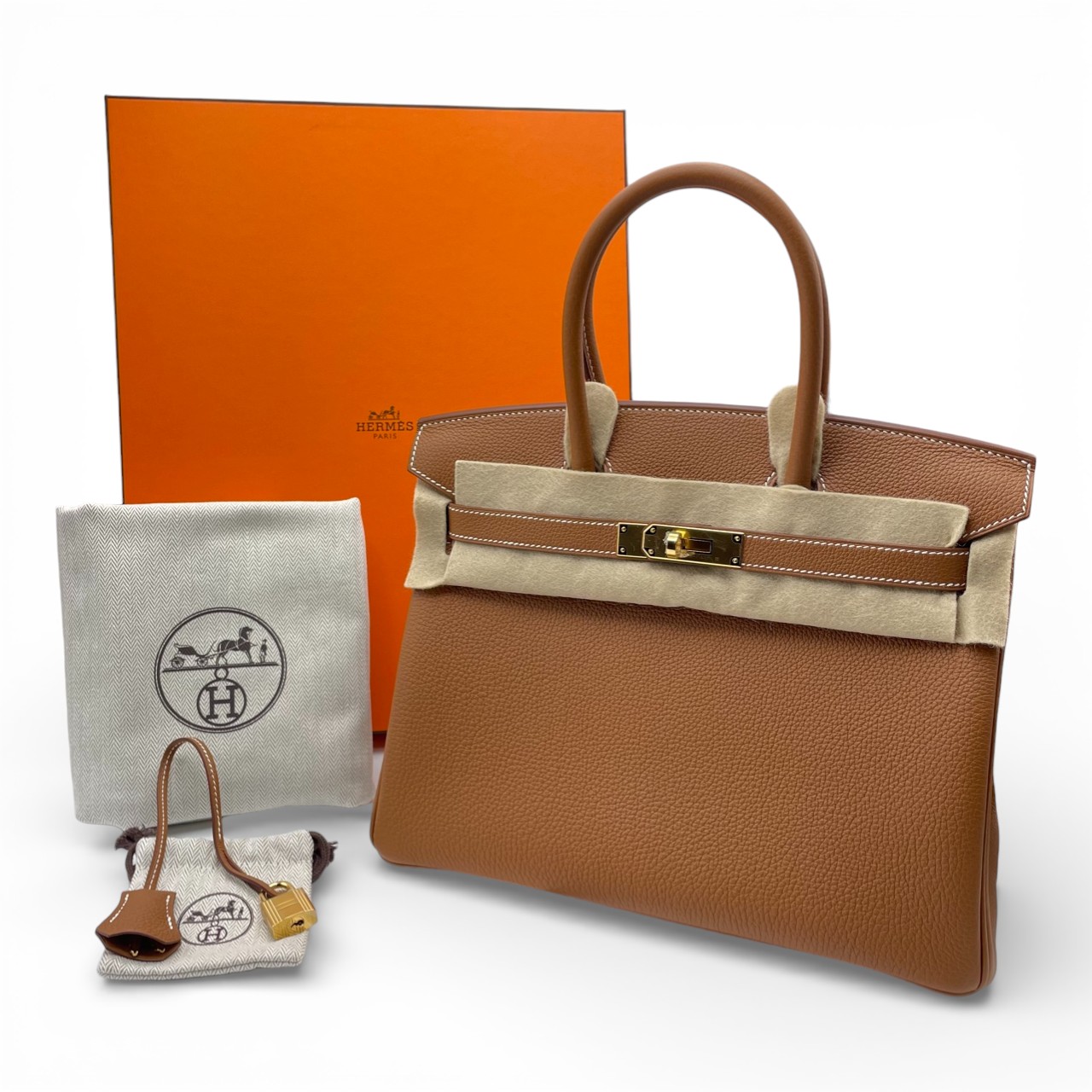 エルメス バーキン 30 ゴールド トゴ ゴールド金具 K刻印