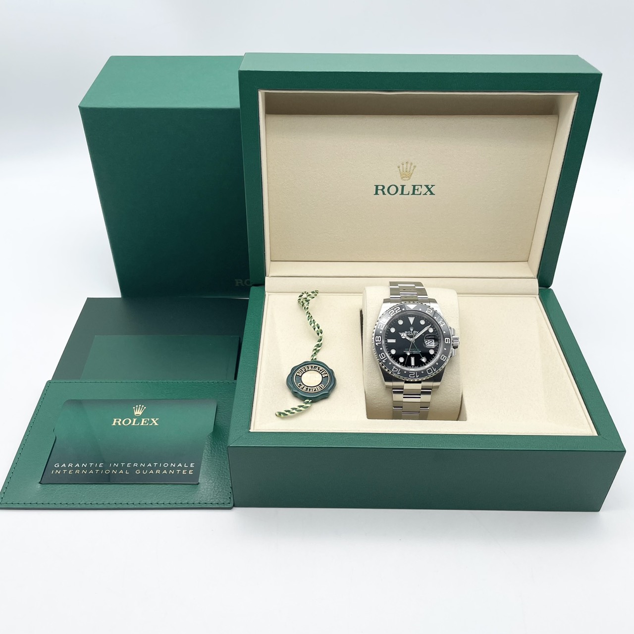 ロレックス GMTマスターII 126710GRNR ブラック オイスター