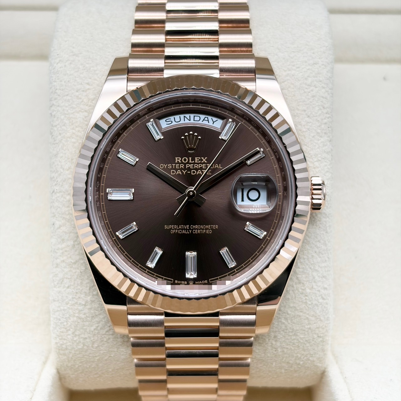 ロレックス デイデイト 228235 チョコレート エバーローズゴールド 40mm