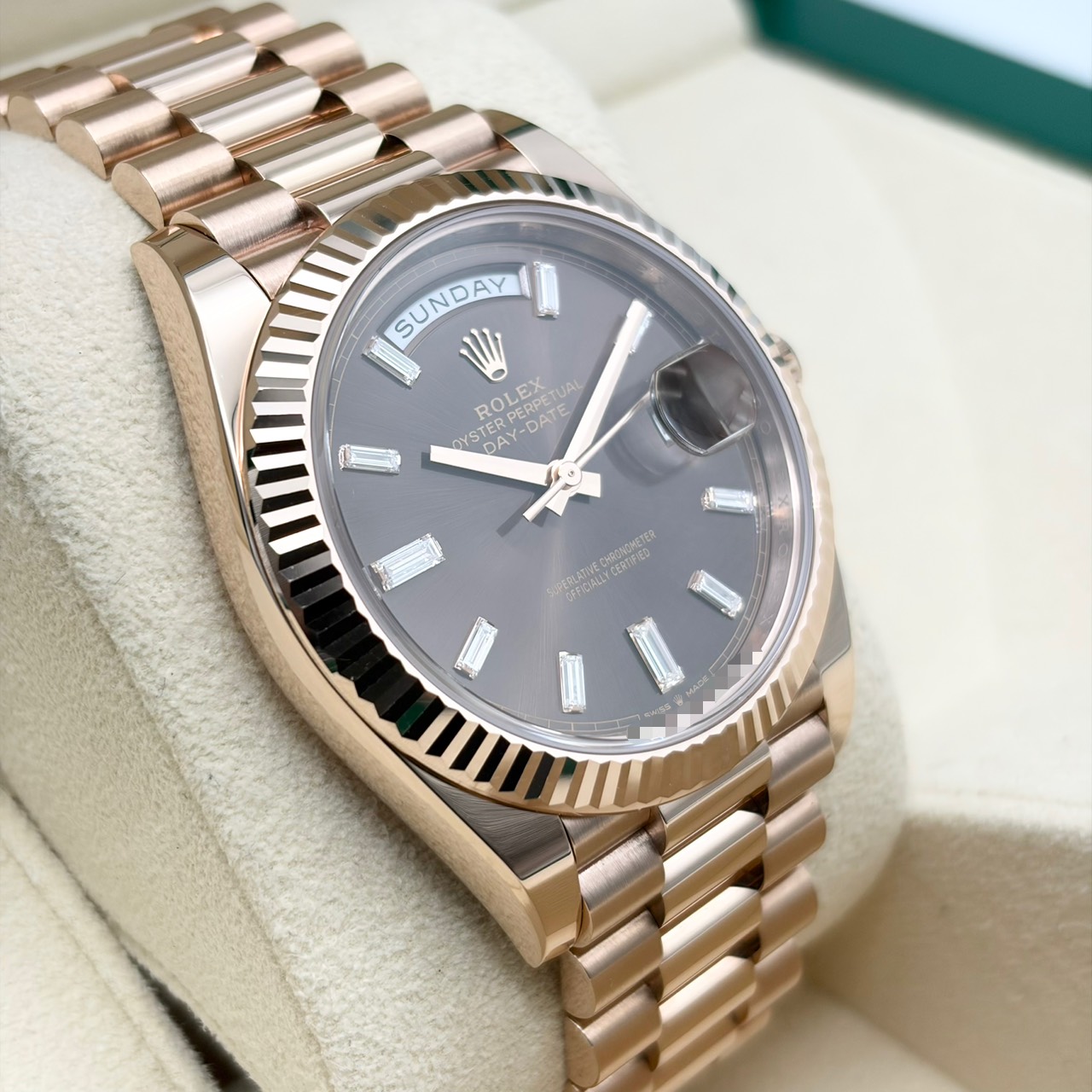 ロレックス デイデイト 228235 チョコレート エバーローズゴールド 40mm