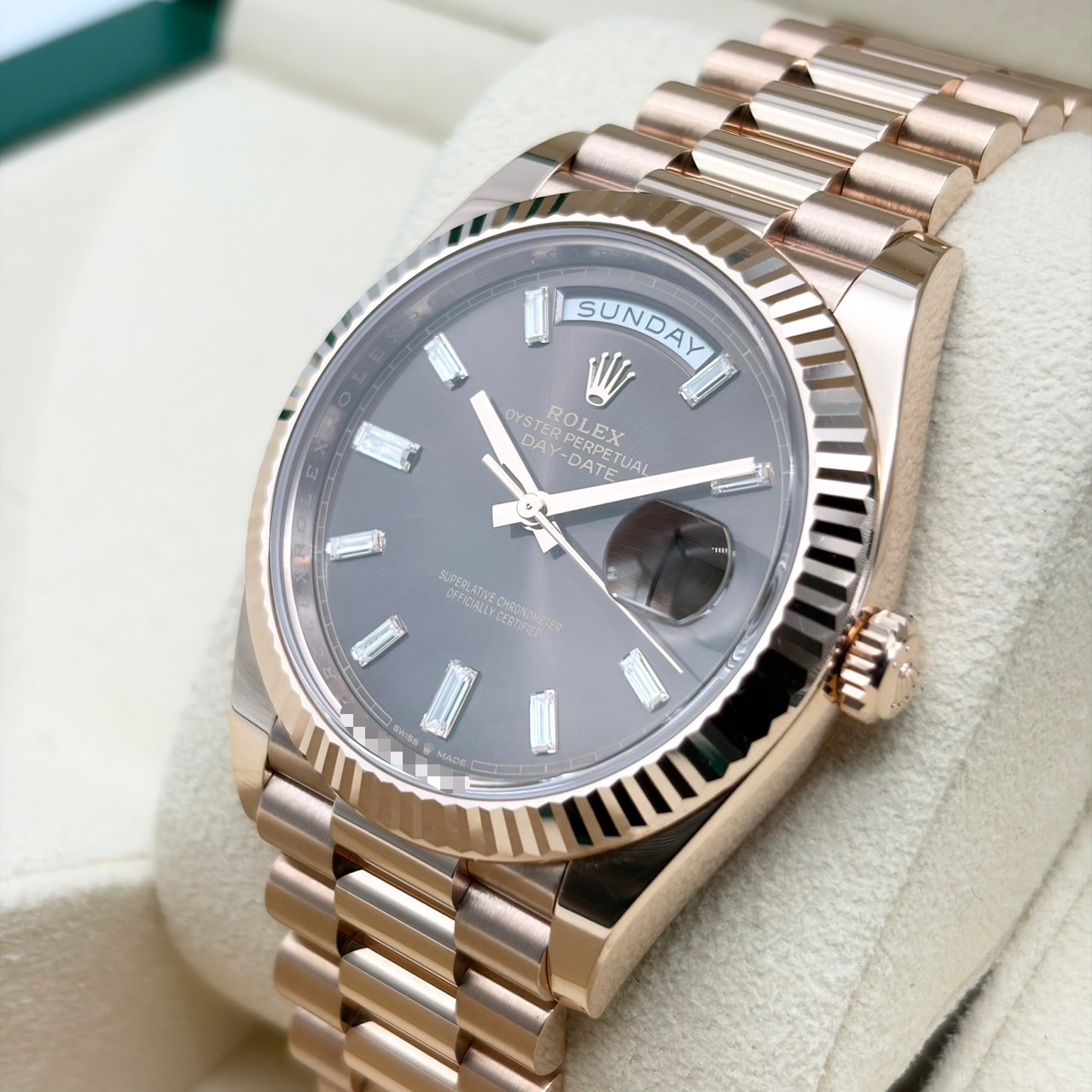 ロレックス デイデイト 228235 チョコレート エバーローズゴールド 40mm