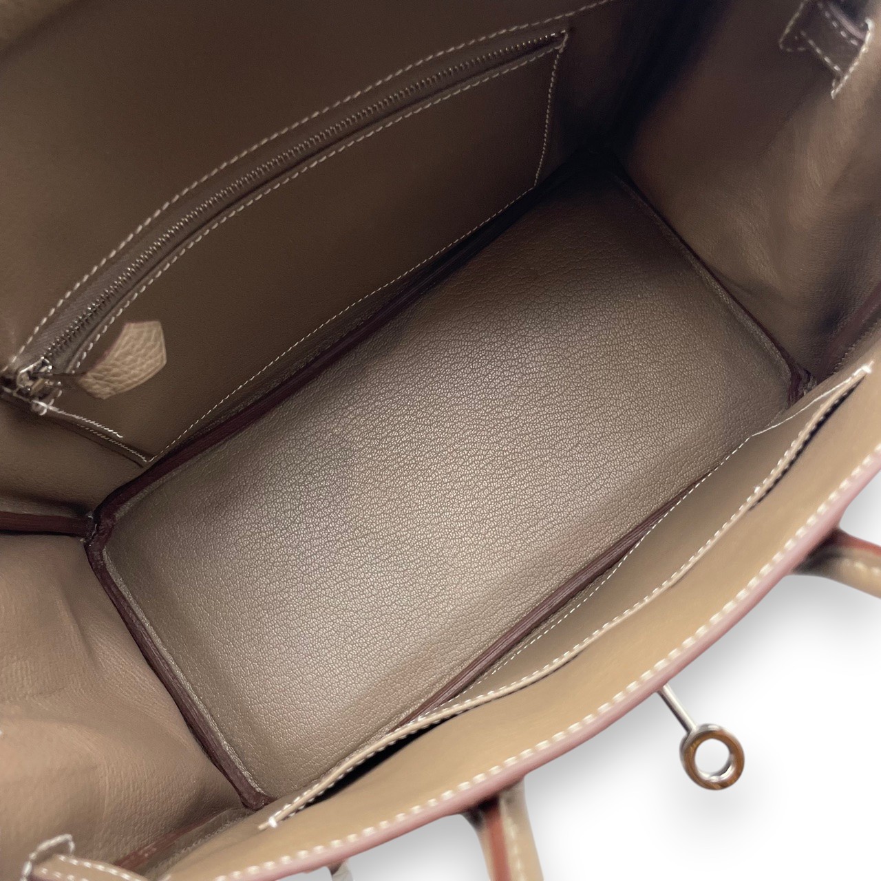 【現金特価】エルメス バーキン 25 エトゥープ トゴ シルバー金具 Z刻印