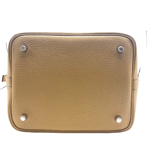 エルメス ピコタンロック MM ビスキュイ トリヨンクレマンス シルバー