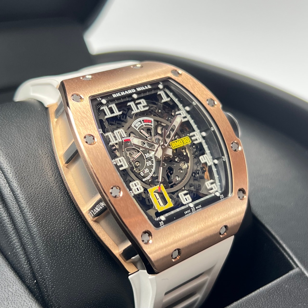 Richard Mille RM030用純正ベルトラバー Richard Mille Declutchable Automatic Men's Watch RM030