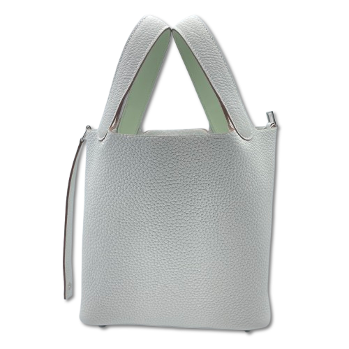 エルメス ピコタンロック PM ニューホワイト/ヴェールフィズ トリヨンクレマンス シルバー金具 W刻印