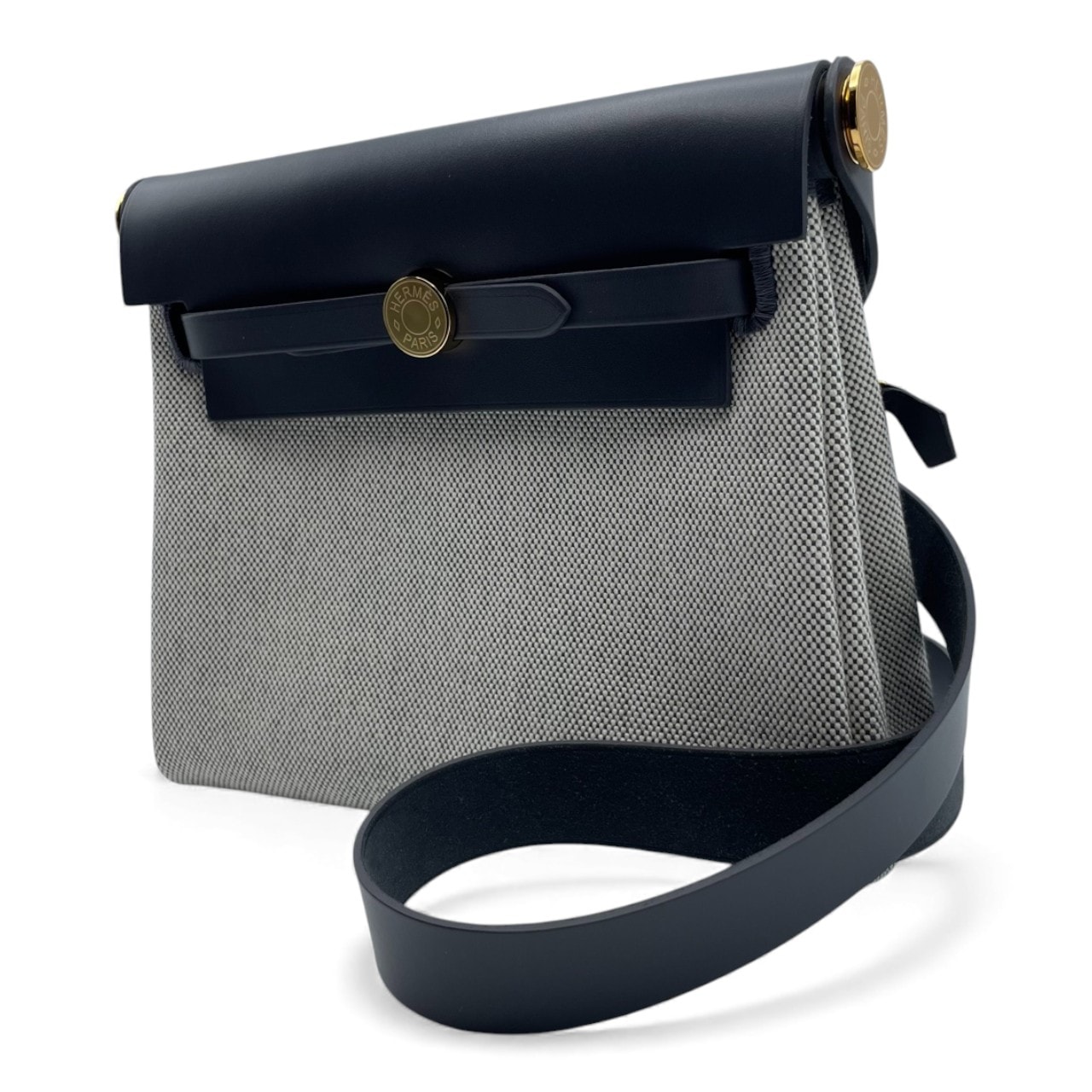 エルメス エールバッグ ジップ ミニ 20 アルドワーズ/ノワール トワル