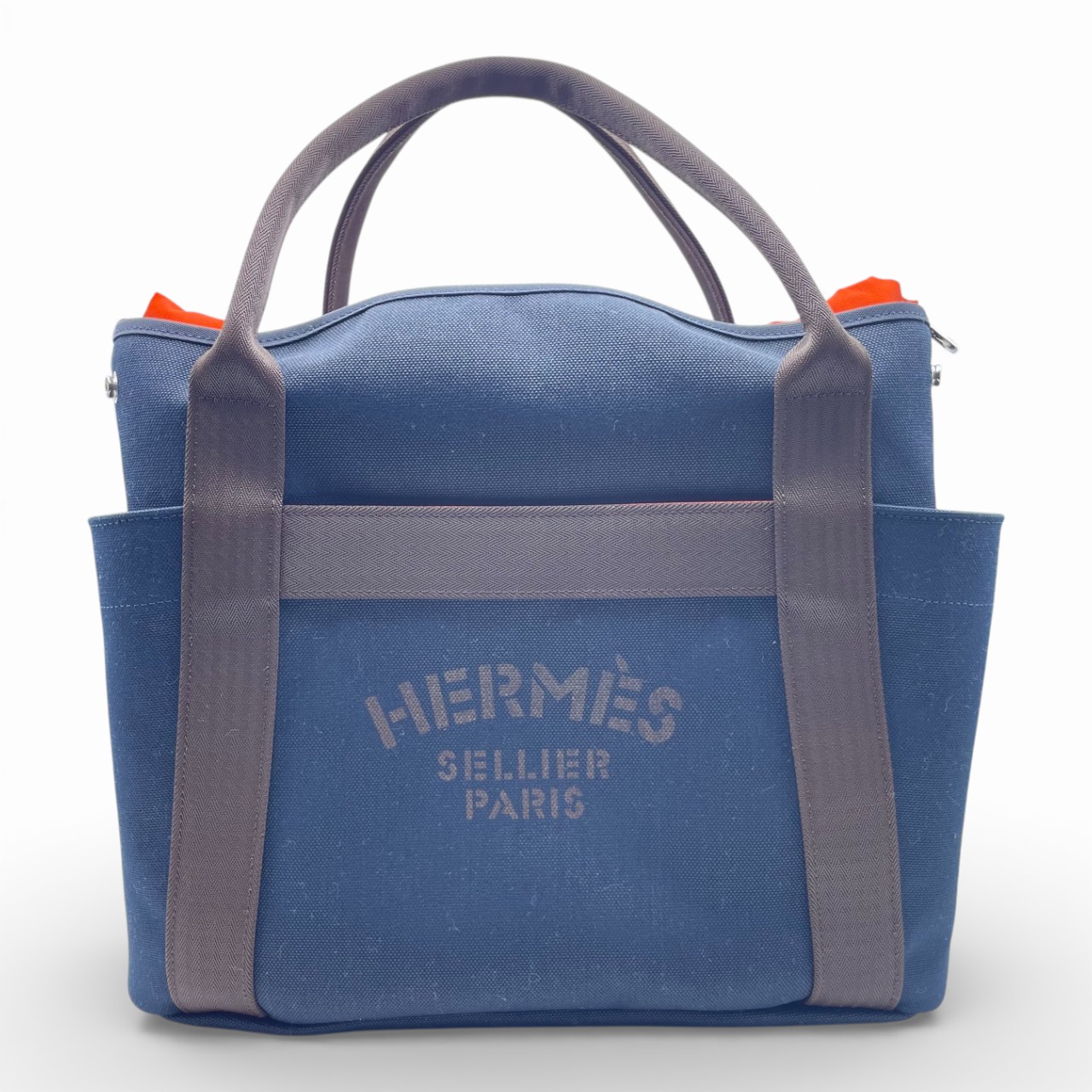 エルメス サックドパンサージュ グルーム 48 ブルーネイビー/フー