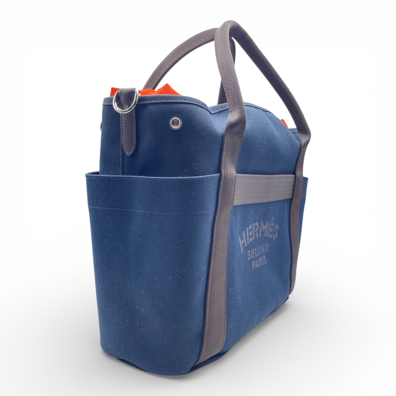 エルメス サックドパンサージュ グルーム 48 ブルーネイビー/フー