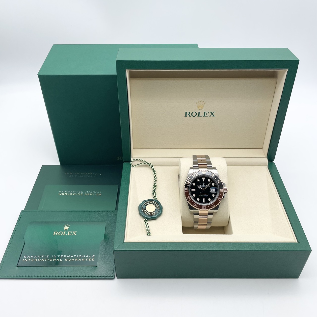 【保証書日付2026年2月！】 ロレックス GMTマスターII 126711CHNR ブラック 40mm