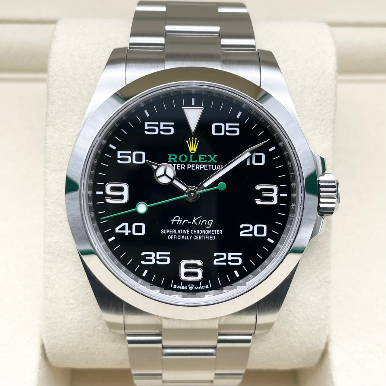 ロレックス エアキング 126900 ブラック ステンレススチール 40mm