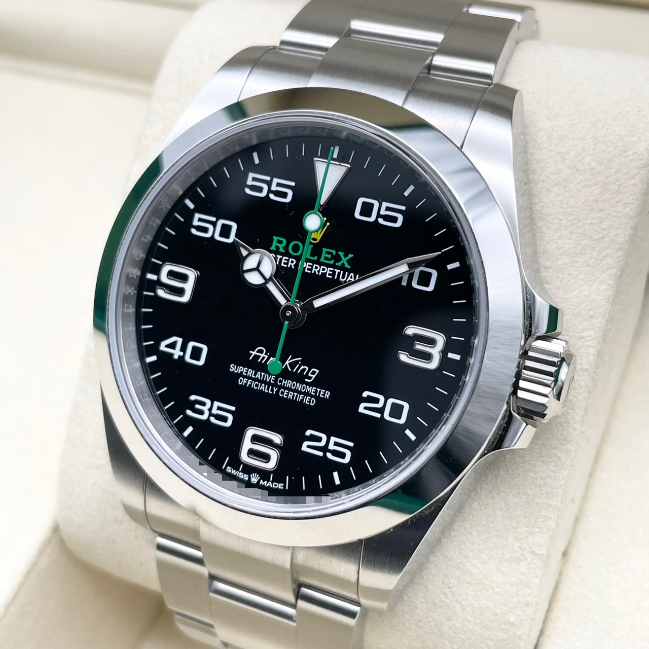 ロレックス エアキング 126900 ブラック ステンレススチール 40mm