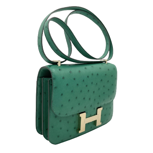 【現金特価】エルメス コンスタンスミニ オーストリッチ ゴールド金具 B刻印