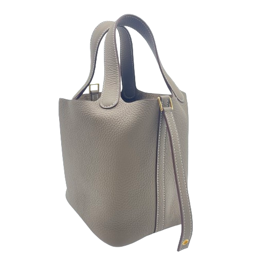 エルメス ピコタンロック PM  エトゥープ トリヨンクレマンス  ゴールド金具 W刻印