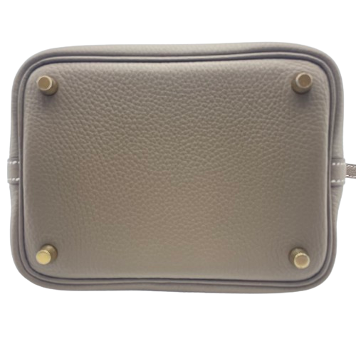 エルメス ピコタンロック PM  エトゥープ トリヨンクレマンス  ゴールド金具 W刻印