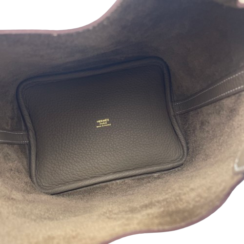 エルメス ピコタンロック PM  エトゥープ トリヨンクレマンス  ゴールド金具 W刻印