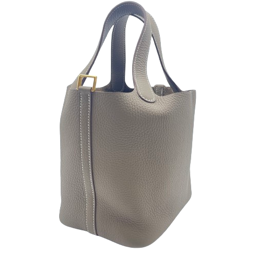 エルメス ピコタンロック PM  エトゥープ トリヨンクレマンス  ゴールド金具 W刻印