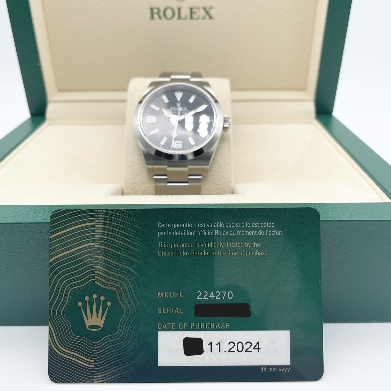 ロレックス エクスプローラー 224270 ブラック 40mm - ブランド品専門