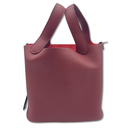 HERMES★エルメス ピコタンＰＭ  ルージュアッシュ Aランク ピコタンロックPM ルージュアッシュ ワインレッド 赤