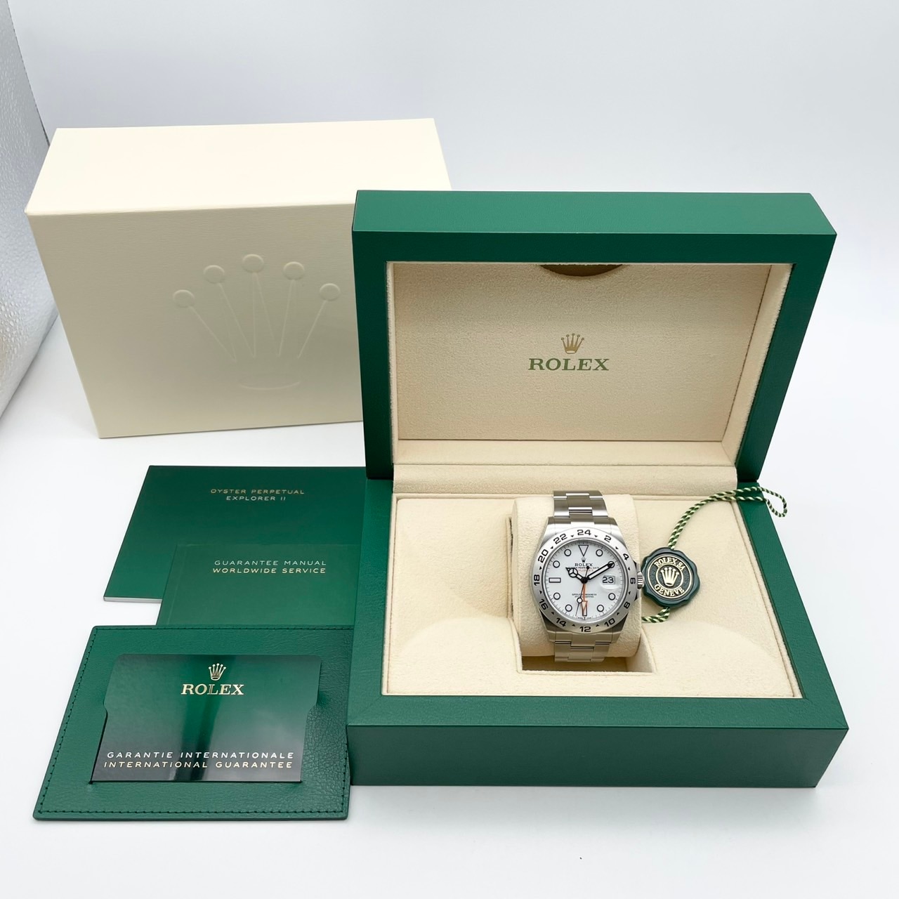 ロレックス エクスプローラーII 226570 ホワイト オイスターブレスレット 42mm